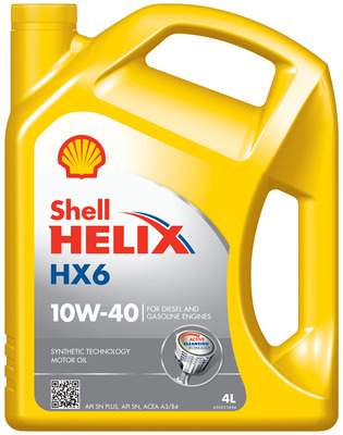 SHELL Motorový olej SHELL 10W40 HX6 4L