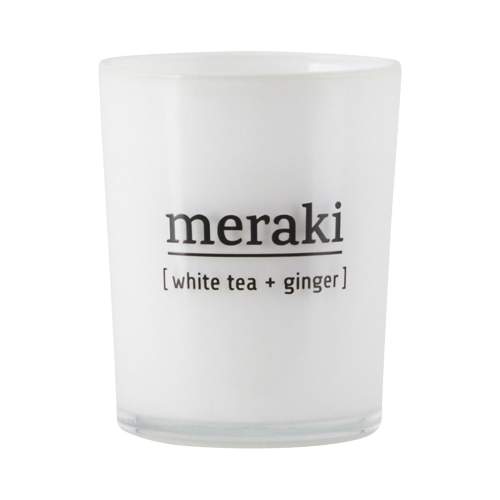 Meraki, Vonná svíčka WHITE TEA&GINGER 6,7cm