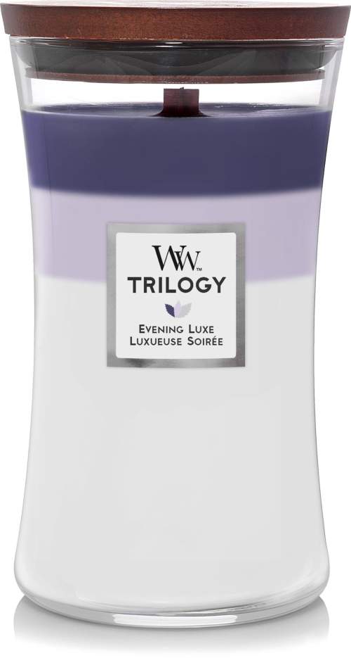 WoodWick Vonná svíčka váza Trilogy Evening Luxe 609,5 g