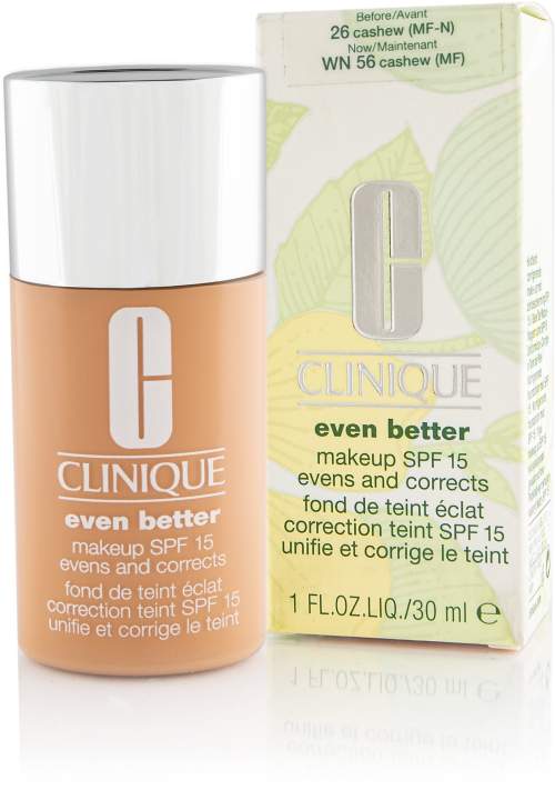 Clinique Even Better Makeup SPF 15 Evens and Corrects korekční make-up SPF 15 odstín WN 56 Cashew 30 ml