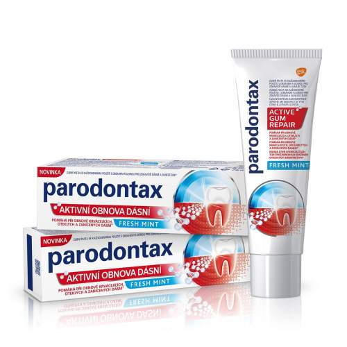 PARODONTAX Zubní pasta Fresh Mint Aktivní obnova dásní 2 x 75 ml