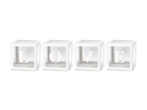 Krabice na balónky Love - 4 x 30 cm