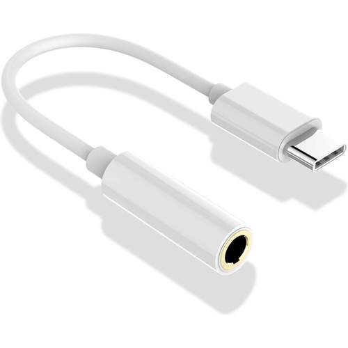 Platinet redukce USB-C JACK 3,5mm 0,1m bílá (PMMA9824)