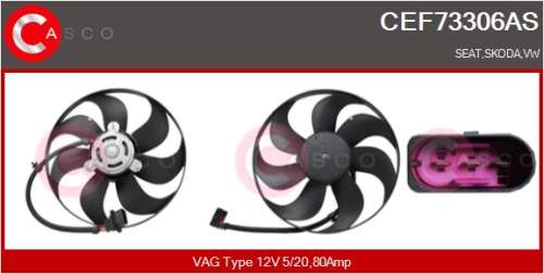 CASCO Větrák, chlazení motoru CEF73306AS