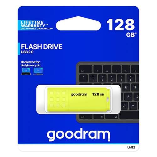 GoodRAM Pendrive UME2 128GB USB 2.0 žlutý PAMGORFLD0399
