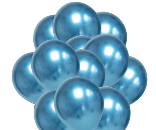 Balónky chromové modré 20 ks 30 cm Amscan