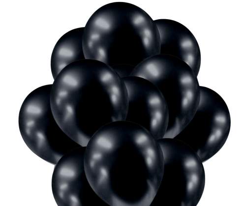 Amscan Balónky chromové černé grafitové 20 ks 30 cm TOP