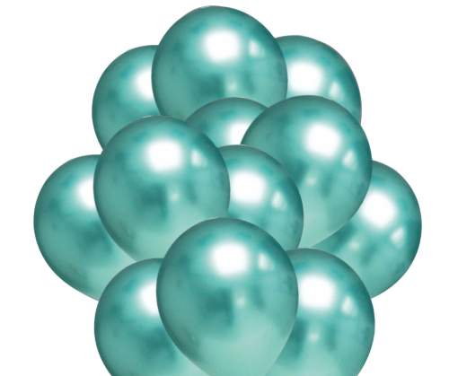 Balónky chromové zelené 20 ks 30 cm Amscan