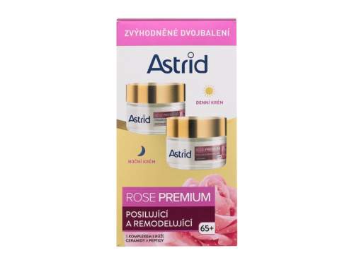 Astrid Rose Premium dámský dárková sada denní pleťový krém Rose Premium Fortifying & Reshaping Day Cream 50 ml + noční pletový krém Rose Premium Fortifying & Reshaping Night Cream 50 ml pro ženy
