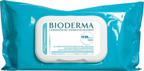 BIODERMA ABCDerm H2O Micelární ubrousky 60 ks