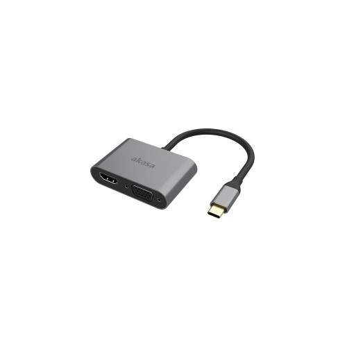 Akasa redukce USB Type C 2v1, HDMI, D-Sub, 18cm AK-CBCA23-18BK