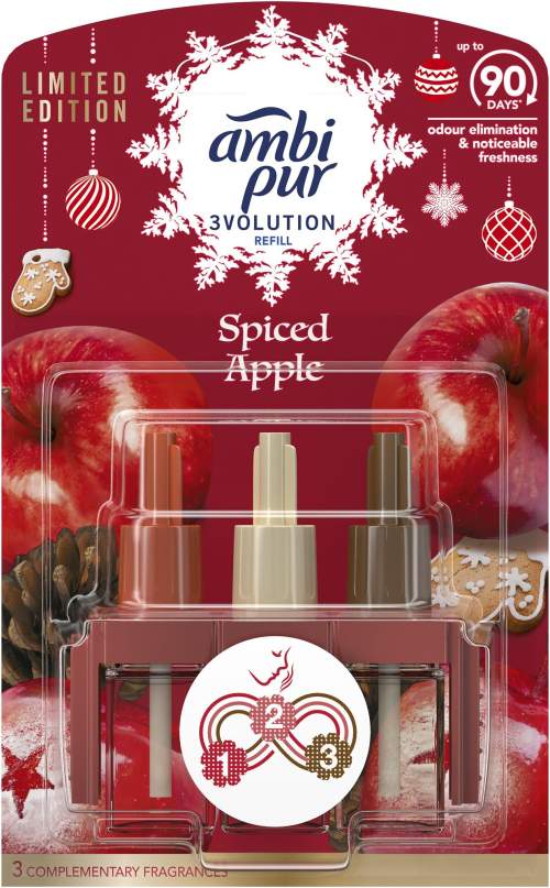 Ambi Pur 3Volution náhradní náplň do osvěžovače vzduchu Spiced Apple 20 ml