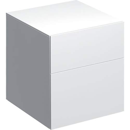 Geberit Xeno 2 Boční skříňka 450x510 mm se zásuvkami, lesklá bílá 500.504.01.1