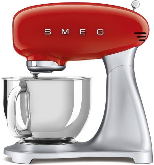 SMEG 50's Retro Style 4,8 l červená, s nerezovým podstavcem