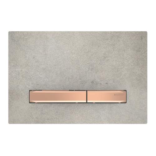 Geberit Sigma50 Ovládací tlačítko pro 2 množství splachování, dekor betonu/červené zlato 115.670.JV.2