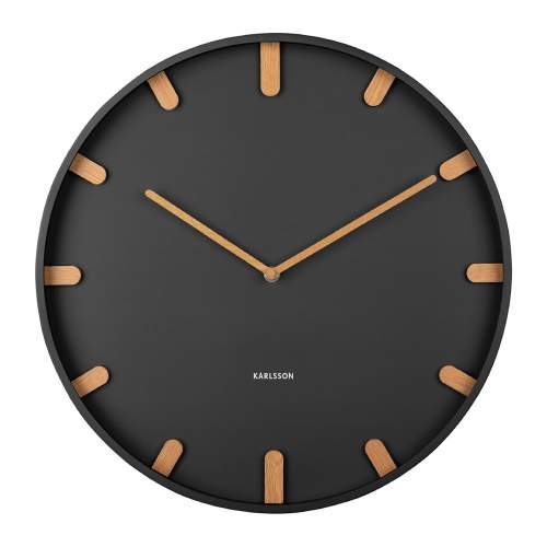 Karlsson Designové nástěnné hodiny 5942BK 40cm