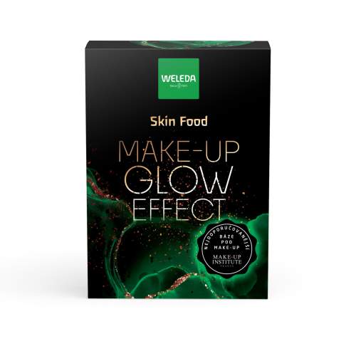 Weleda Skin Food Make-up Glow Effect dárková kazeta pro ženy balzám na rty Skin Food Lip Butter 8 ml + pleťový a tělový krém Skin Food 75 ml + suchý olej Skin Food Ultra-Light Dry Oil 100 ml