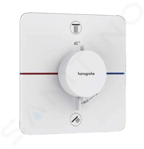 Hansgrohe ShowerSelect Comfort Termostatická baterie pod omítku, pro 2 spotřebiče, matná bílá 15583700