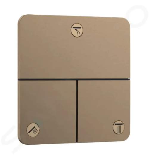 Hansgrohe ShowerSelect Comfort Ventil pod omítku, pro 3 spotřebiče, kartáčovaný bronz 15587140