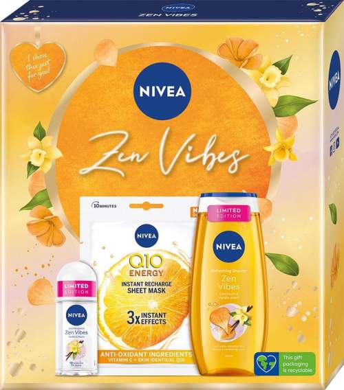 NIVEA Dárková kosmetická sada Zen Vibes Set 300 ml
