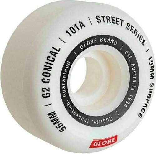 Globe G2 Conical Street Wheel 55mm 101a white 4 ks