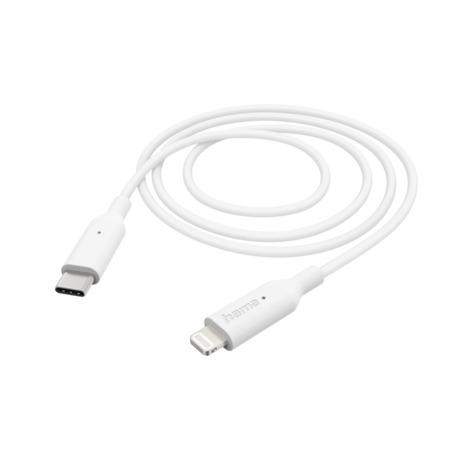 Hama 201598 MFi USB-C Lightning kabel pro Apple, 1m, bílý