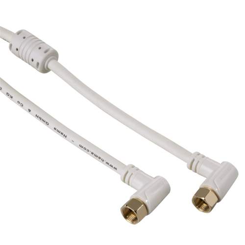 Hama SAT kabel F-vidlice - F-vidlice, 1.5m, kolmé konektory 95 dB 122510