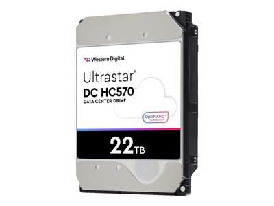 WD Ultrastar DC HC570 - Pevný disk - 22 TB - interní - 3.5" - SATA 6Gb/s - 7200 ot/min. - vyrovnávací paměť: 512 MB