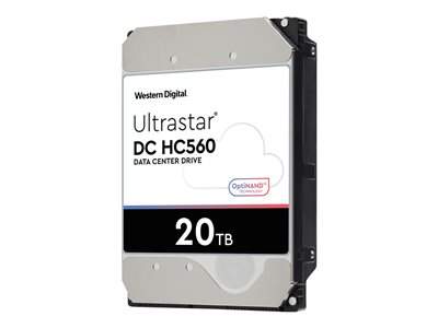 WD Ultrastar DC HC560 - Pevný disk - šifrovaný - 20 TB - interní - 3.5" - SATA 6Gb/s - 7200 ot/min. - vyrovnávací paměť: 512 MB - Self-Encrypting Drive (SED), TCG Enterprise