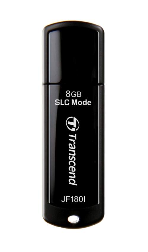 Transcend 8GB JetFlash 180I, USB 3.0 průmyslový flash disk (SLC mode), 155MB/s R, 135MB/s W, černá, TS8GJF180I