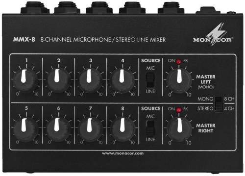 Monacor Mmx-8 Mixer - 8 Channel