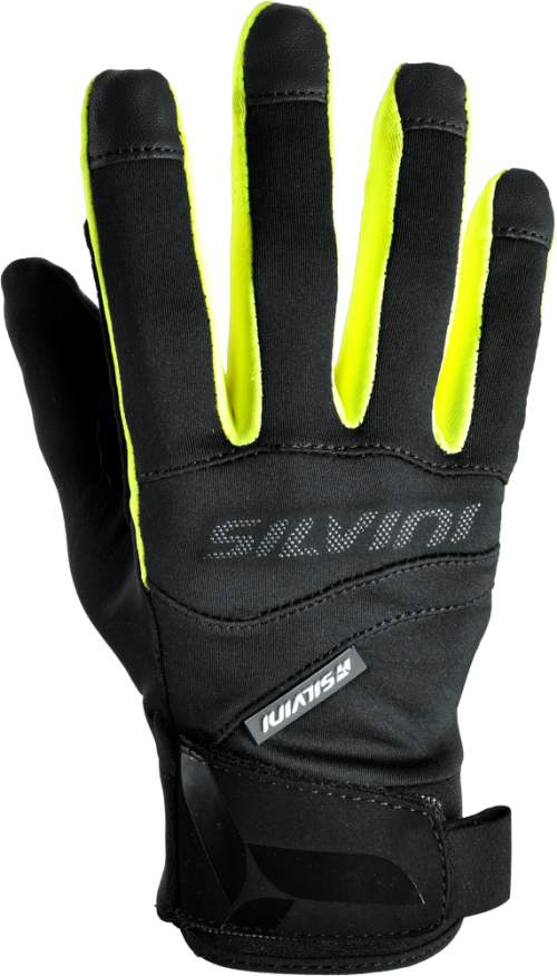 Silvini Softshellové rukavice Fusaro Black-Neon Velikost: L