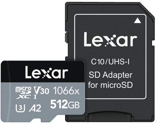 Lexar paměťová karta 512GB High-Performance C10 A2 V30 U3