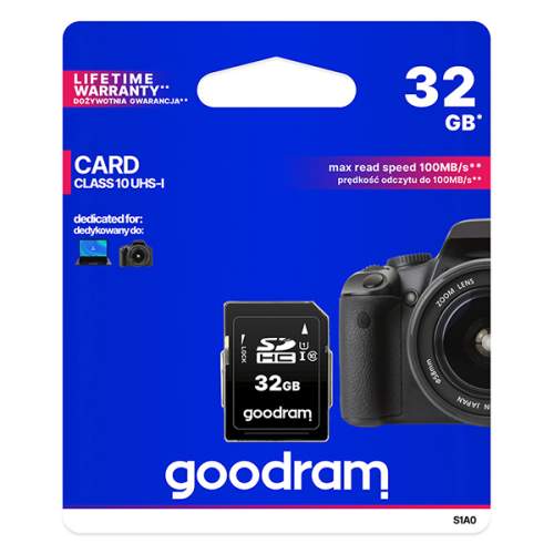 Goodram Secure Digital Card 32GB SDHC S1A0-0320R12