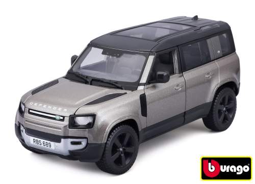 Bburago Plus Land Rover Defender 110 Silver 1:24
