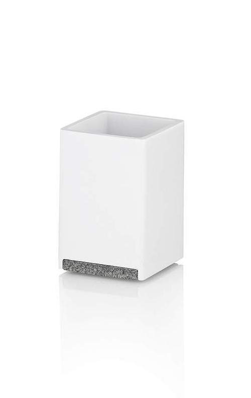 KELA Pohár Cube bílá KL-23692