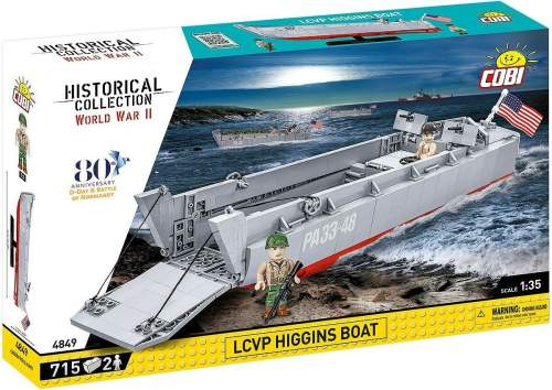 Cobi 4849 II WW LCVP Higgins Boat 1:35 715 kostek