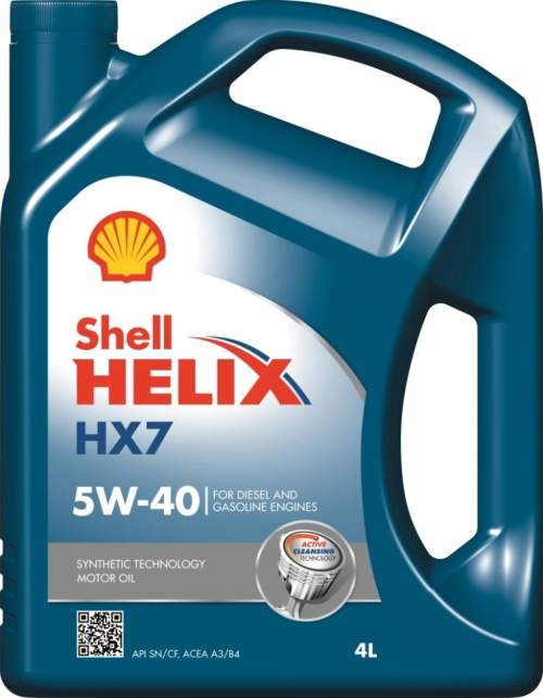 Motorový olej 5W-40 Shell Helix HX7 4l