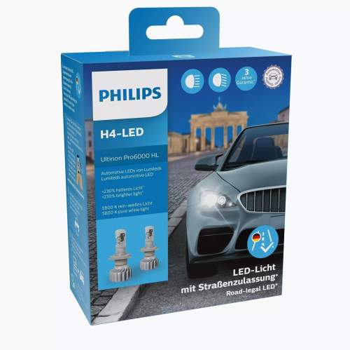 Philips LED H4-LED Ultinon Pro6000