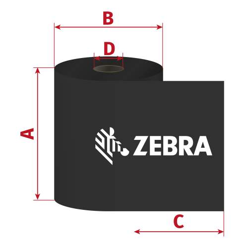Zebra ZipShip 3200 102mm x 450m TTR vosk/pryskyřice 03200BK10245
