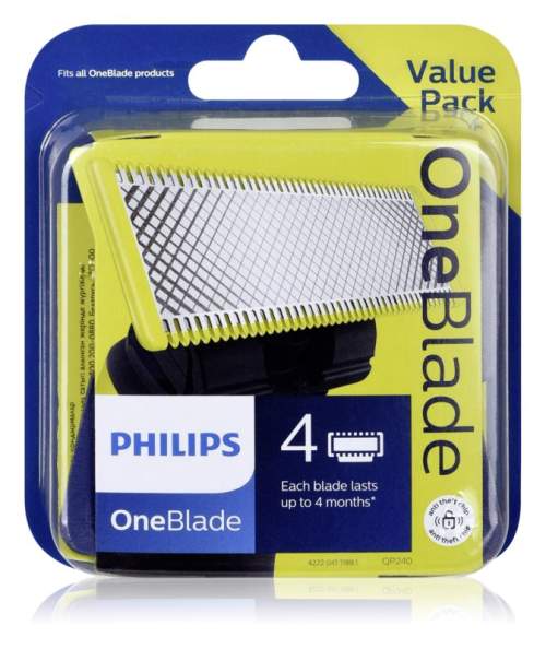 Philips OneBlade QP240/50 - Náhradní břity 4 ks