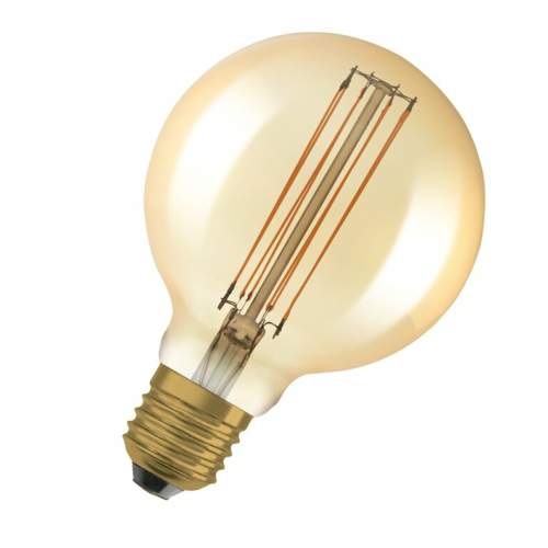 OSRAM 4058075761773 Zlatá vintage LED žárovka E27 8,8 W GLOBE, teplá bílá