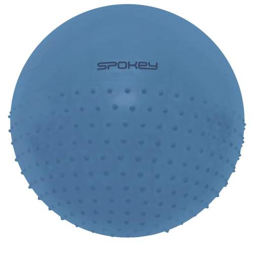 Spokey HALF FIT 2v1 Masážní gymnastický míč, 65 cm, modrý