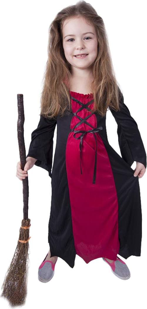 Rappa Dětský kostým čarodějnice Morgana velikost S