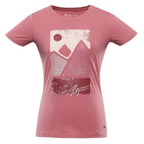 Alpine Pro triko dámské krátké GARIMA růžové M
