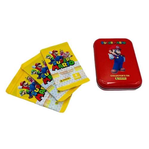 Super Mario plechovka se 3 balíčky karet