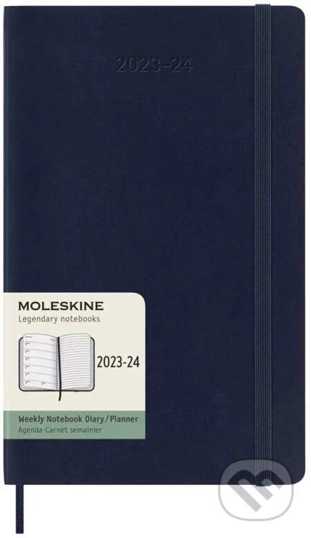 Moleskine 2023-2024 L měkké desky modrý