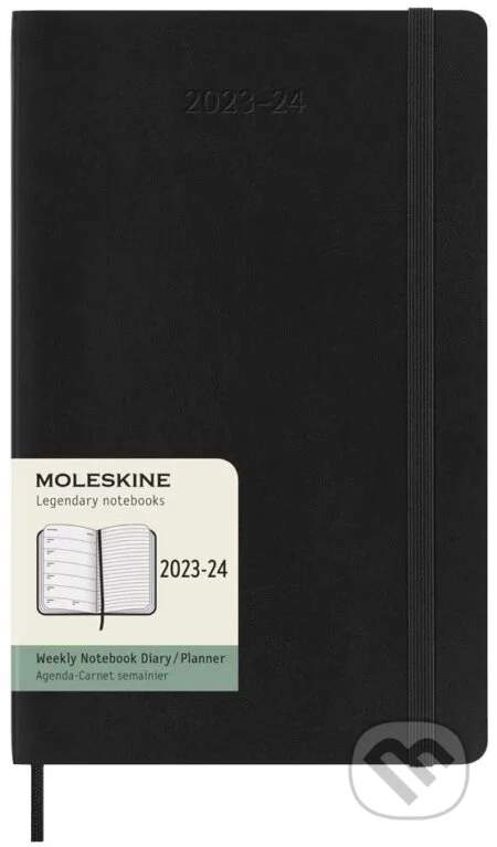 Moleskine 2023-2024 L měkké desky černý