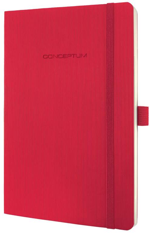 Sigel Záznamní kniha Conceptum - Softcover, A5, linkovaná, červená