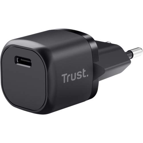 Trust síťový adaptér Maxo, USB-C, 20W, černá 25174